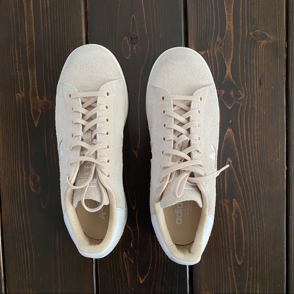 Adidas Stan Smith Suede Shoes Linen size 7 - Picture 2 of 11